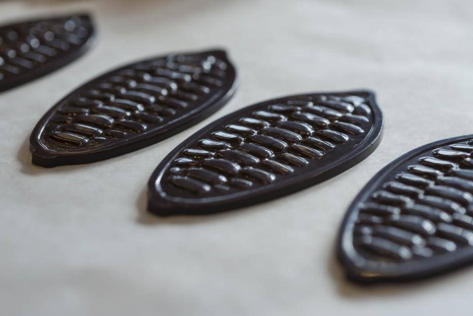 Piezas de chocolate