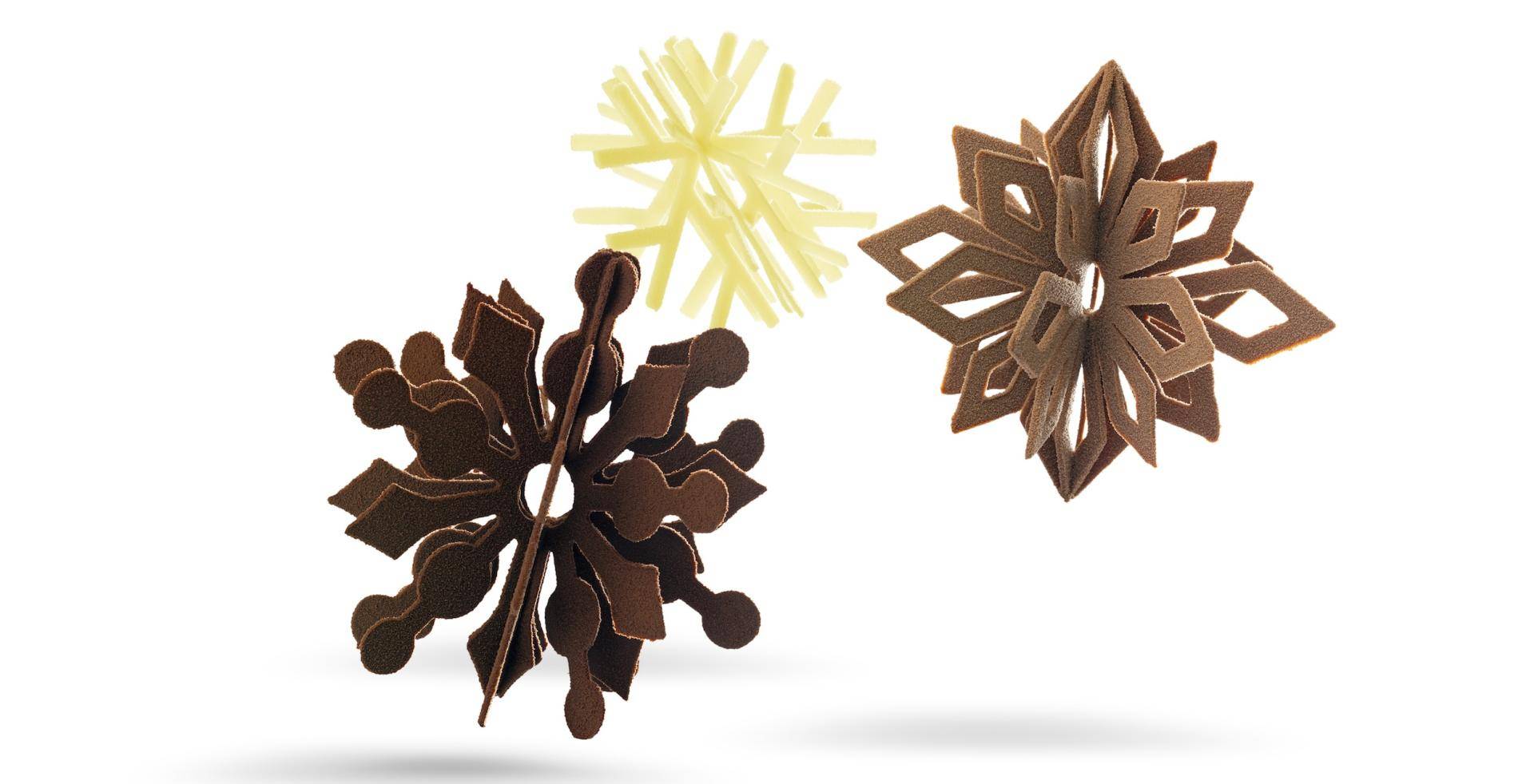 Chocovic figuras de chocolate copos de nieve